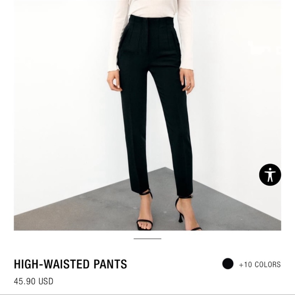 🖤SOLD🖤Zara high waisted pants NWT - Picture 1 of 2